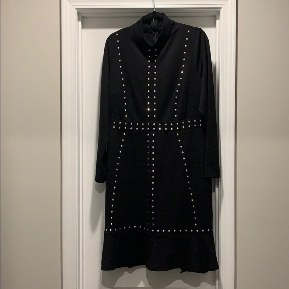 COPY - Lane Bryant Black Studded Dress!!